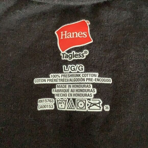 Black screen print t- shirt- L - Picture 4 of 4